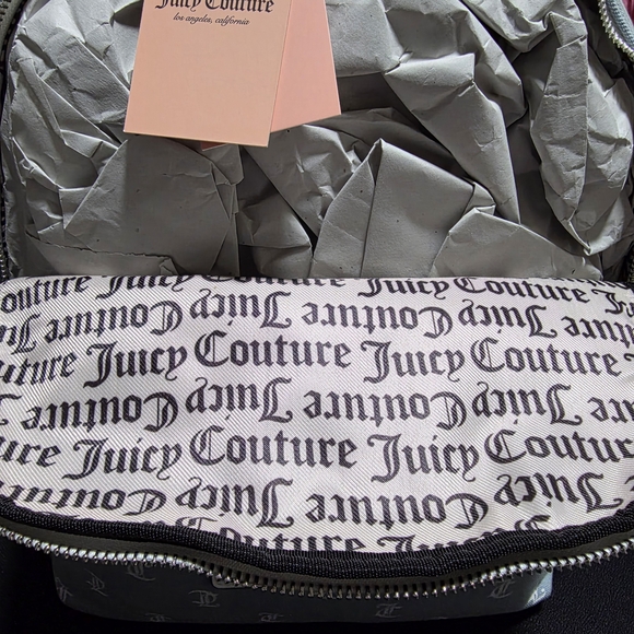 Juicy Couture Denim Backpack with Logo Print - Picture 7 of 8